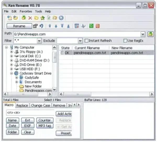 Ken Rename - File Rename Utility Ken Rename - File Rename Tool Screenshot
