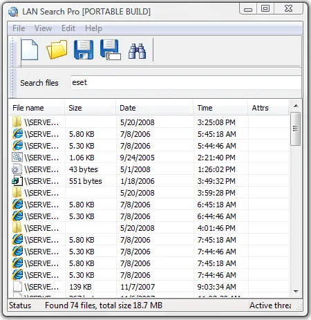 LAN Search Pro - Portable File Search Tool