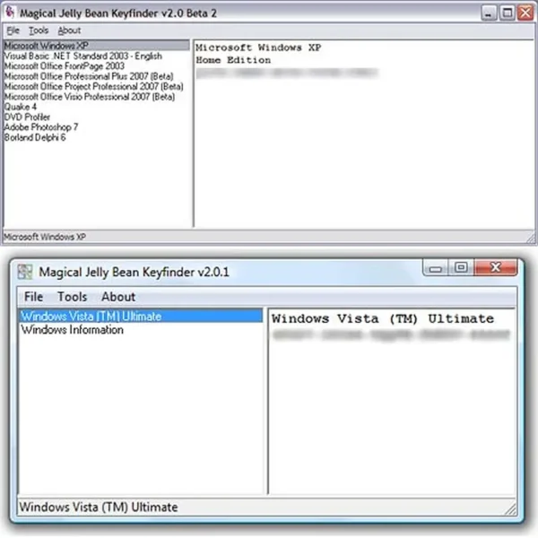 Free Windows Product Key Finder - Magical Jelly Bean
