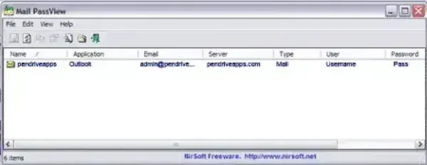 MailPass View Email Password Revealer