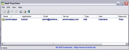 MailPass View Email Password Revealer