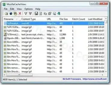 mozilla cache viewer