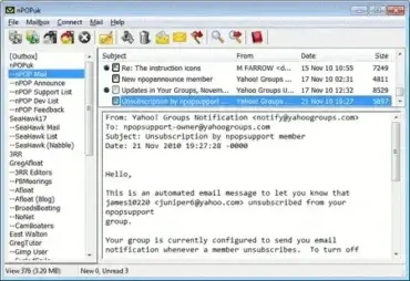 nPOPuk - Portable eMail Client