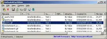 Email Attachment Extractor | OutlookAttachView