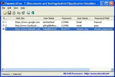 Recover Firefox Passwords - PasswordFox