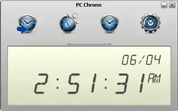 PC Chrono Portable Alarm Clock Screenshot