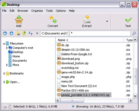 PeaZip - Portable Archiver
