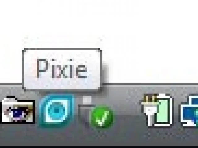 Pixie Docked in the Taskbar