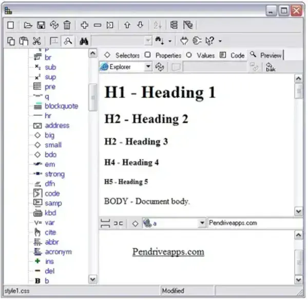 Oiko Visual CSS Editor Portable