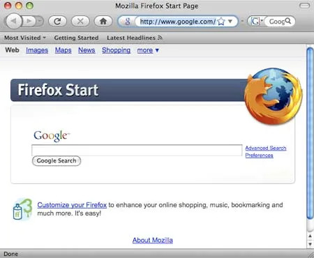 firefox for mac with new os