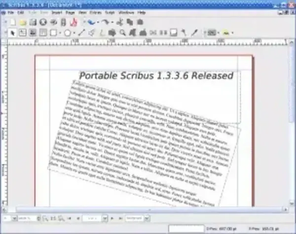 Portable Scribus desktop publishing software