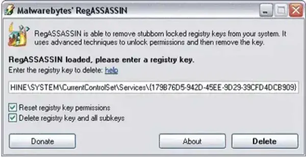 RegAssasin - Portable Registry Scanner RegASSASSIN