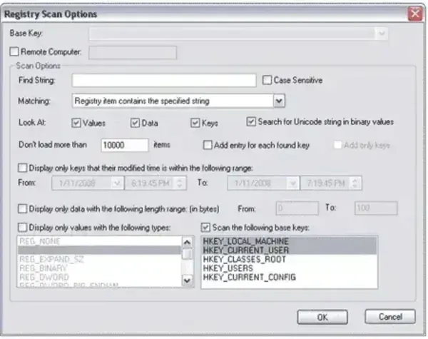Portable RegScanner - Windows Registry Viewer and Search Tool RegScanner Windows Registry Viewer and Search Tool