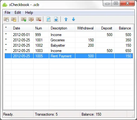 Free Checkbook Register Software