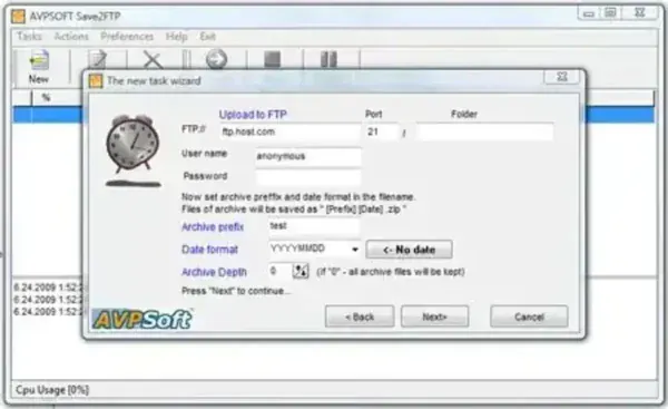 save2ftp - Automatic FTP Backup save2ftp - Automatic FTP Backup