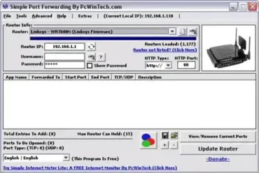 simple port forwarding on linksys router