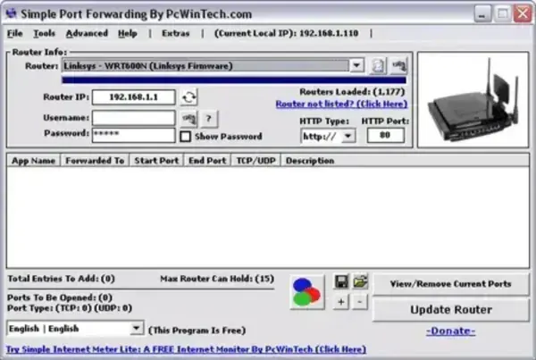 simple port forwarding on linksys router