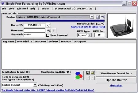 simple port forwarding on linksys router