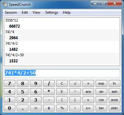 SpeedCrunch - A Portable Calculator