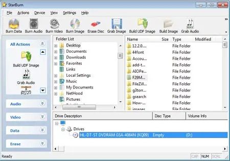 StarBurn Portable Download - A tool that allows to grab, burn and master  CD, DVD, Blu-Ray and HD-DVD