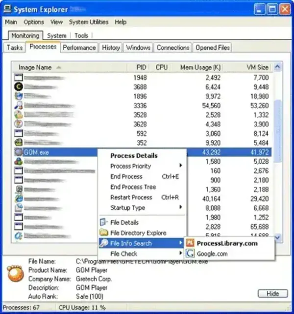 System Explorer System Explorer