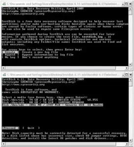 testdisk free portable data recovery