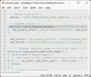 textadept programmers text editor