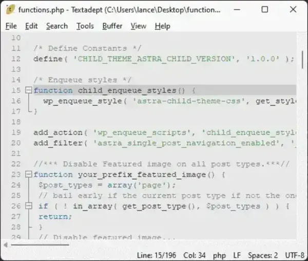 textadept - programmers text editor
