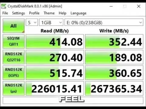 CrystalDiskMark - Free USB Drive Speed Testing Tool