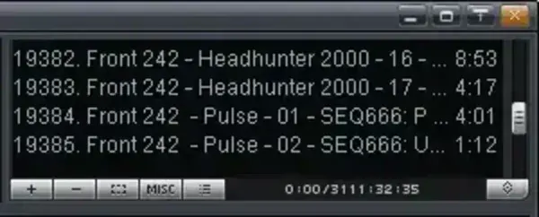 Winamp Lite Playlist Editor