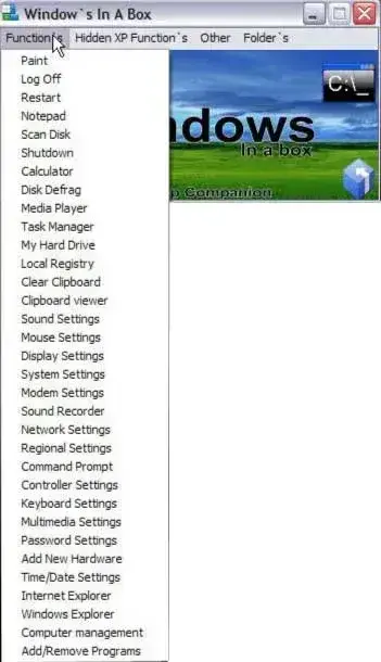 Windows in a Box Functions