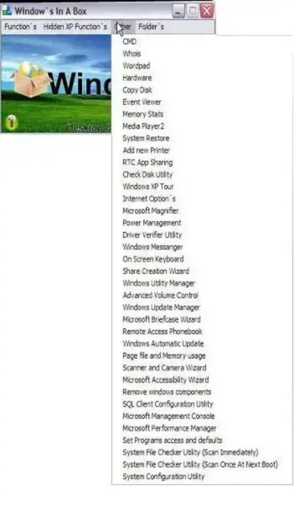 Windows in a Box Other