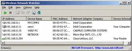 wireless network watcher