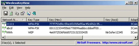 wirelesskeyview-screenshot