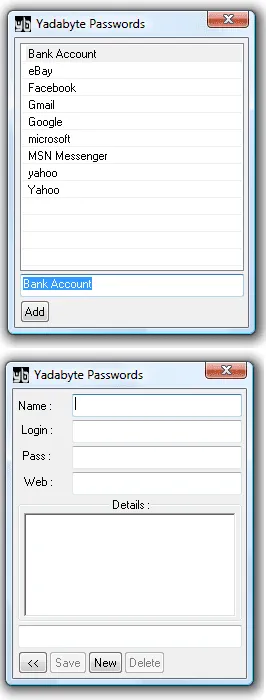 Yadabyte Passwords