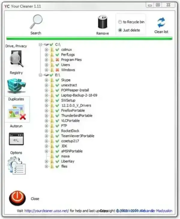 Your Cleaner - Portable PC Cleaner
